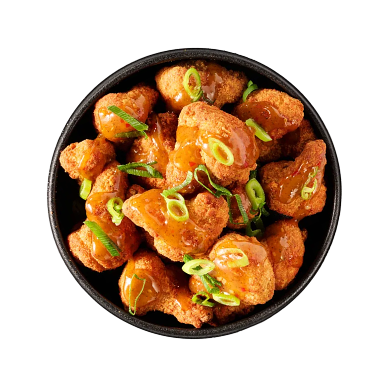 Cauliflower florets tossed in sweet chilli sauce